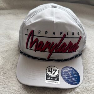 47 Brand White and Red Terrapins Cap